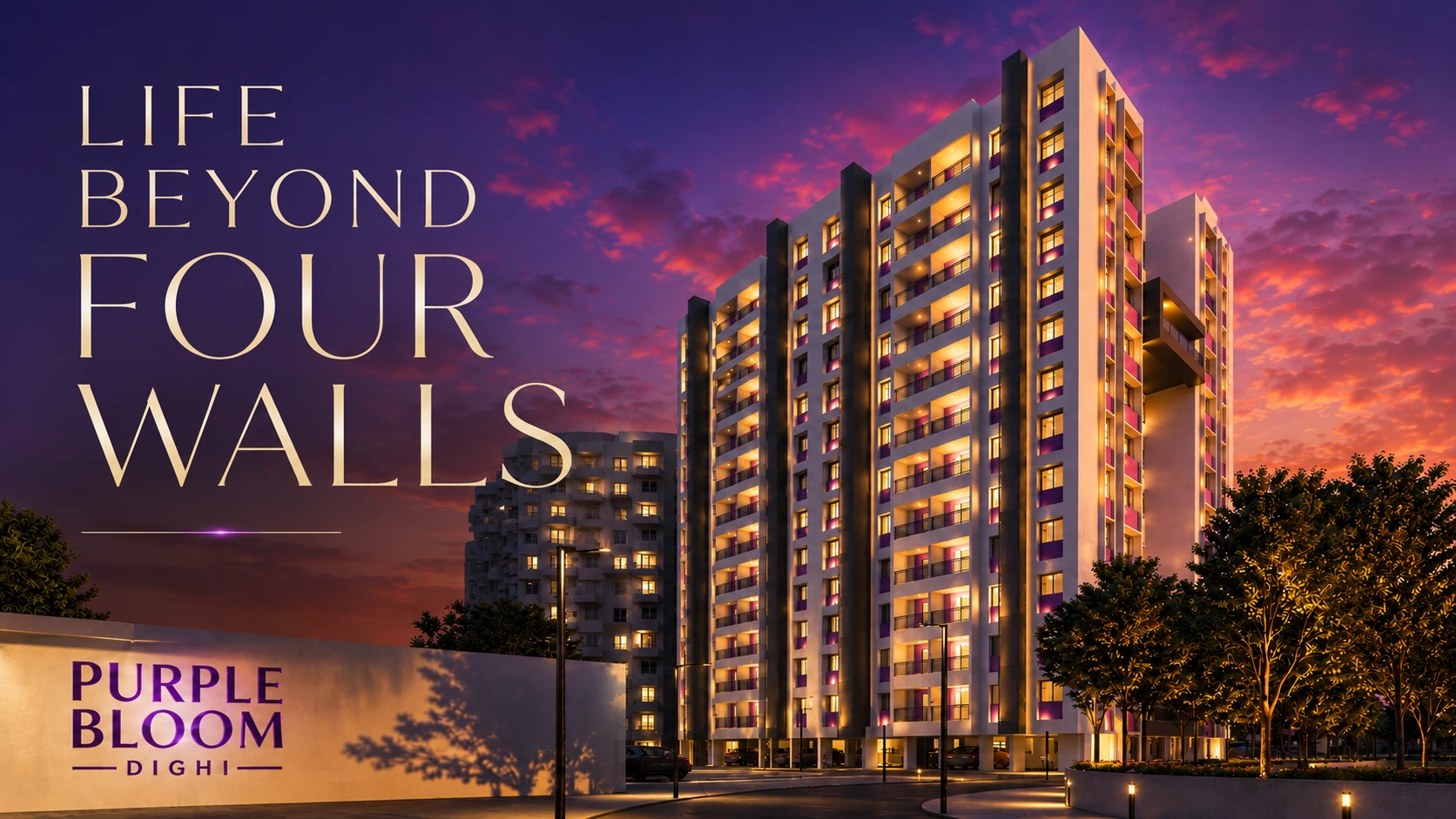 Purple Bloom Dighi Pune - Exterior View